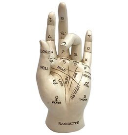 NemesisNow Palmistry Chriomancy Fortune Telling Hand Figurine