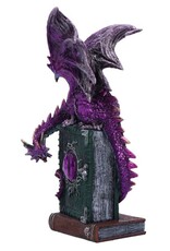 Alator Giftware & Lifestyle - Dragon Fable - Purple Dragon on Book Figurine 24cm