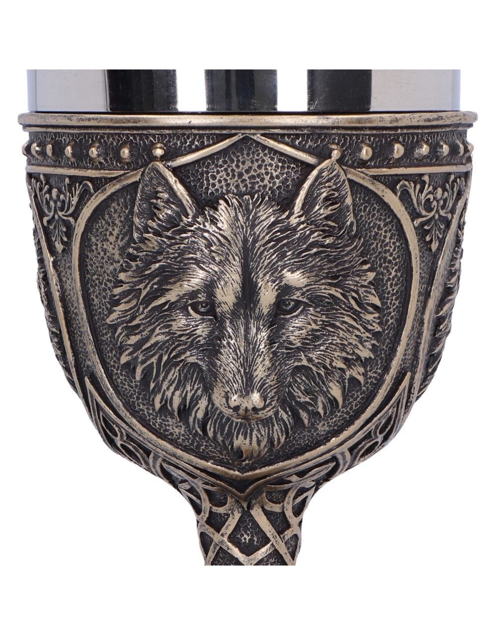 NemesisNow Giftware & Lifestyle - Wild Thirst Medieval Wolf Chalice 20cm