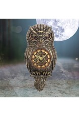 Veronese Design Giftware & Lifestyle - Steampunk Owl Pendulum Wall Clock