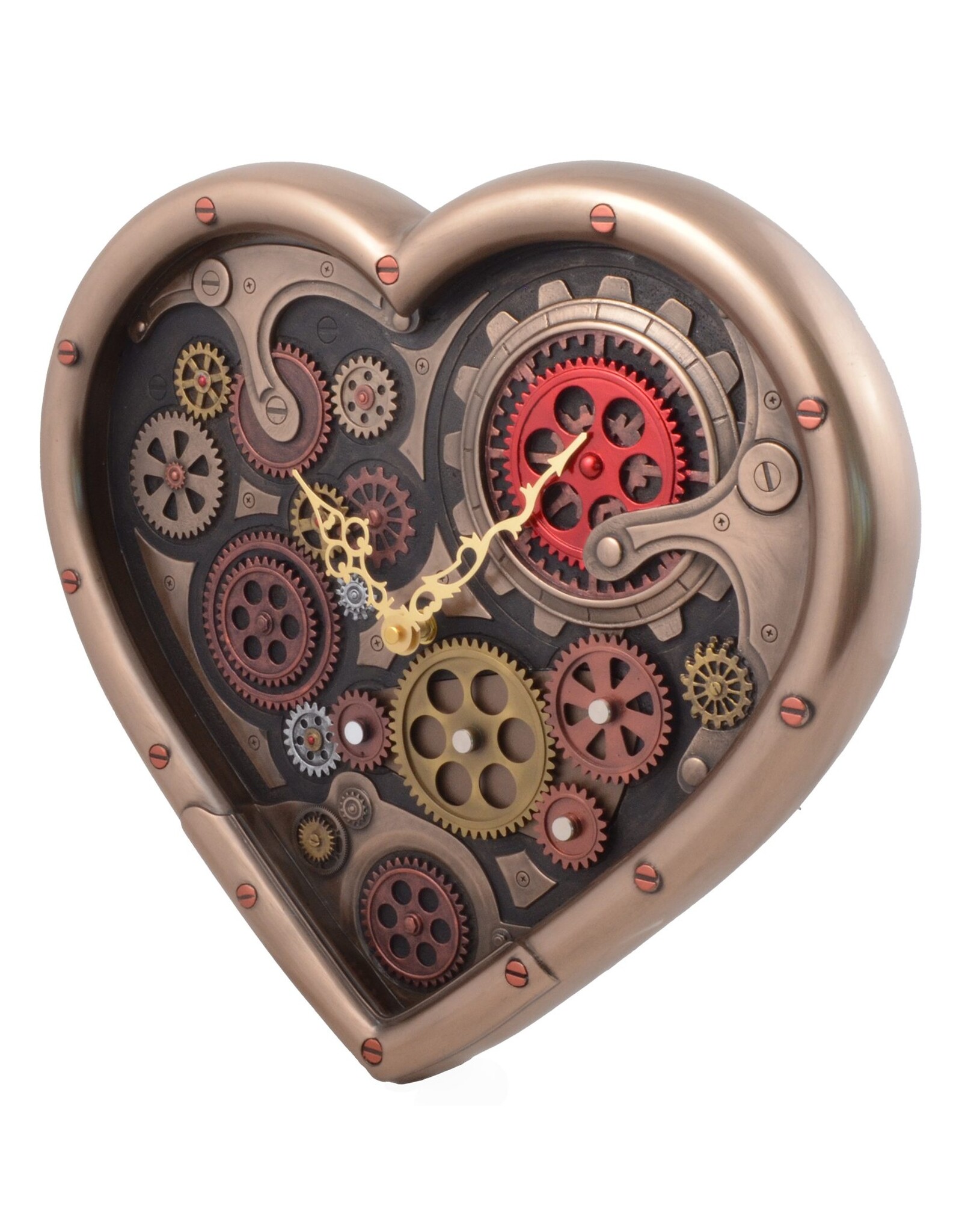Veronese Design Giftware & Lifestyle - Steampunk Heart Wall Clock Time of Love