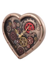 Veronese Design Giftware & Lifestyle - Steampunk Heart Wall Clock Time of Love