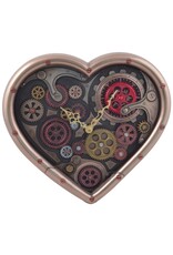 Veronese Design Giftware & Lifestyle - Steampunk Heart Wall Clock Time of Love