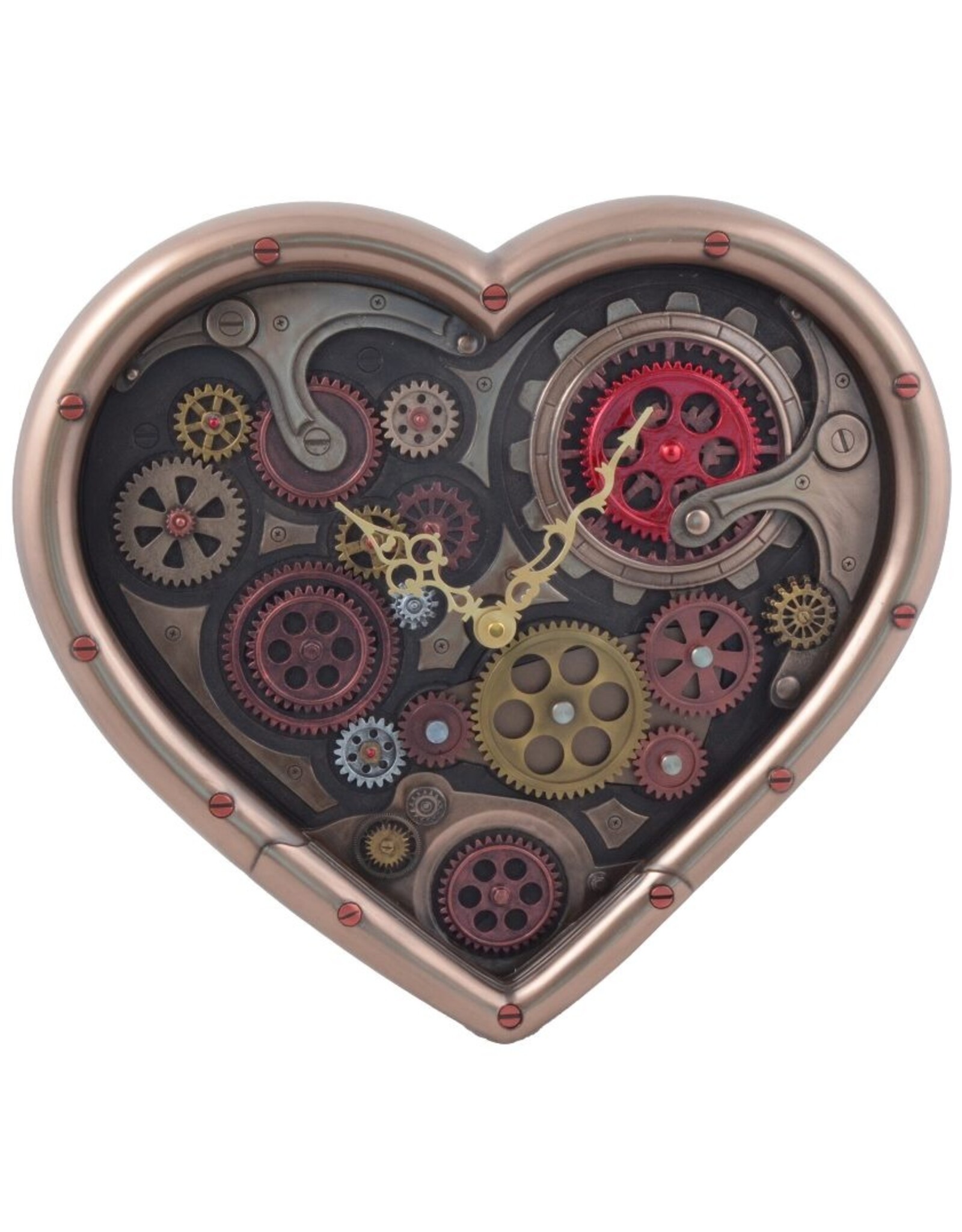Veronese Design Giftware & Lifestyle -  Steampunk Hart Wandklok Time of Love