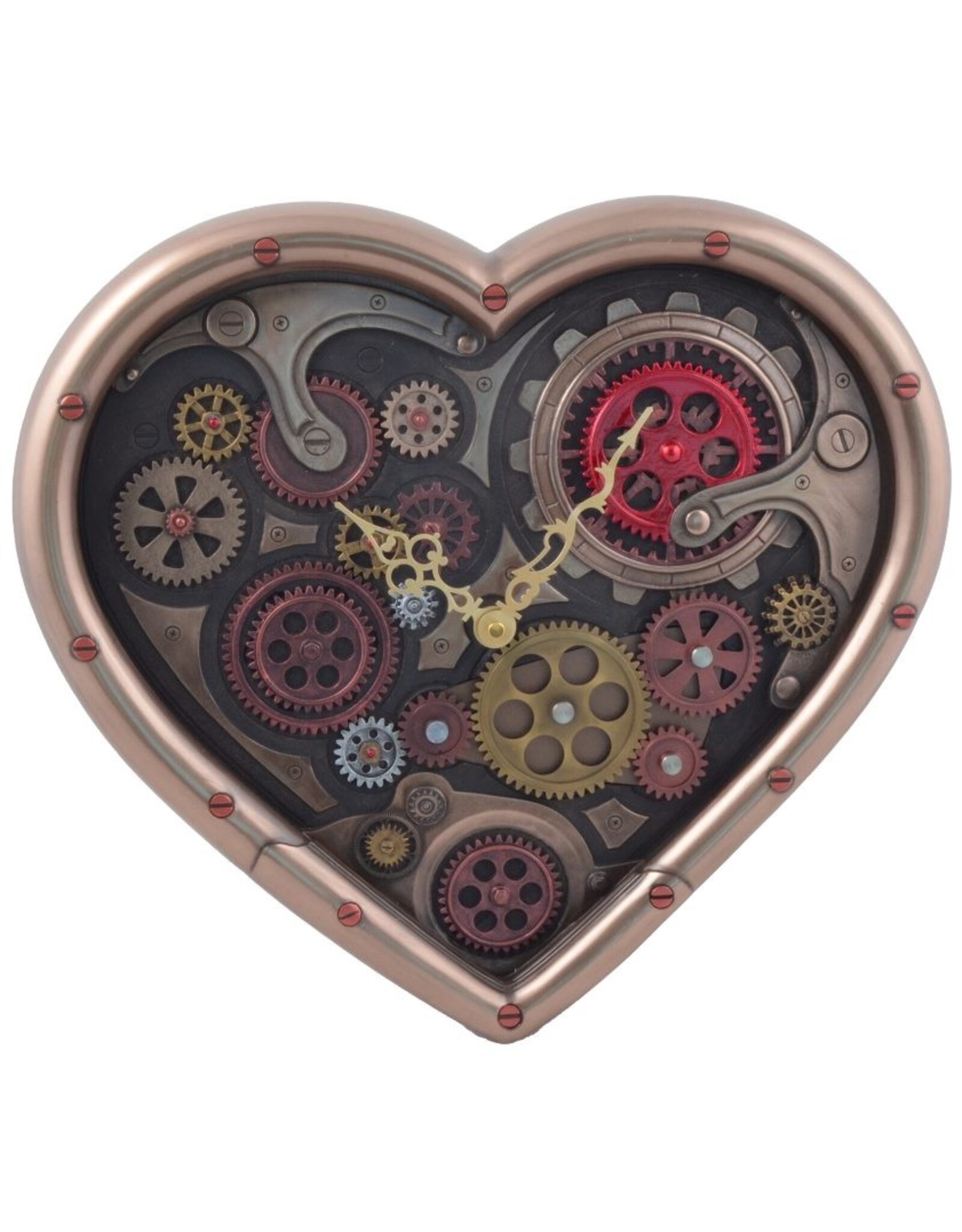 Veronese Design Giftware & Lifestyle - Steampunk Heart Wall Clock Time of Love