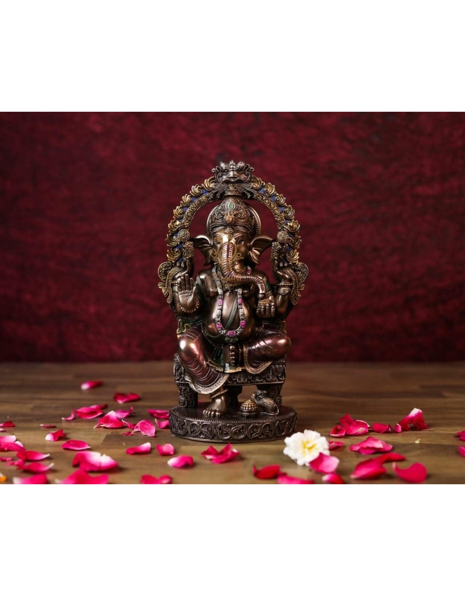 Veronese Design Giftware Beelden Collectables  - Ganesha Hindoeïstische God Zittend Veronese Design