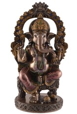 Veronese Design Giftware Beelden Collectables  - Ganesha Hindoeïstische God Zittend Veronese Design