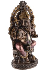 Veronese Design Giftware Beelden Collectables  - Ganesha Hindoeïstische God Zittend Veronese Design