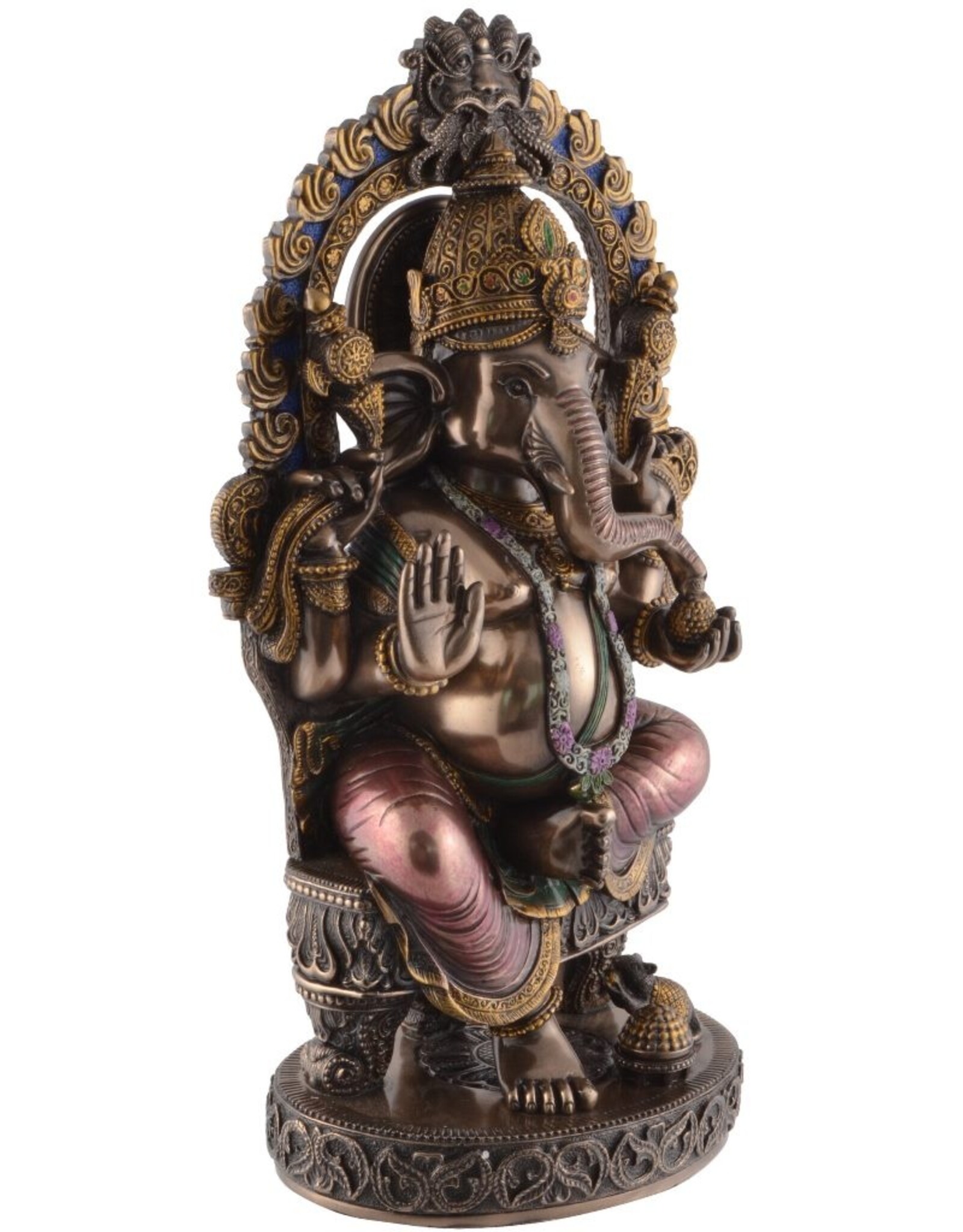 Veronese Design Giftware Beelden Collectables  - Ganesha Hindoeïstische God Zittend Veronese Design