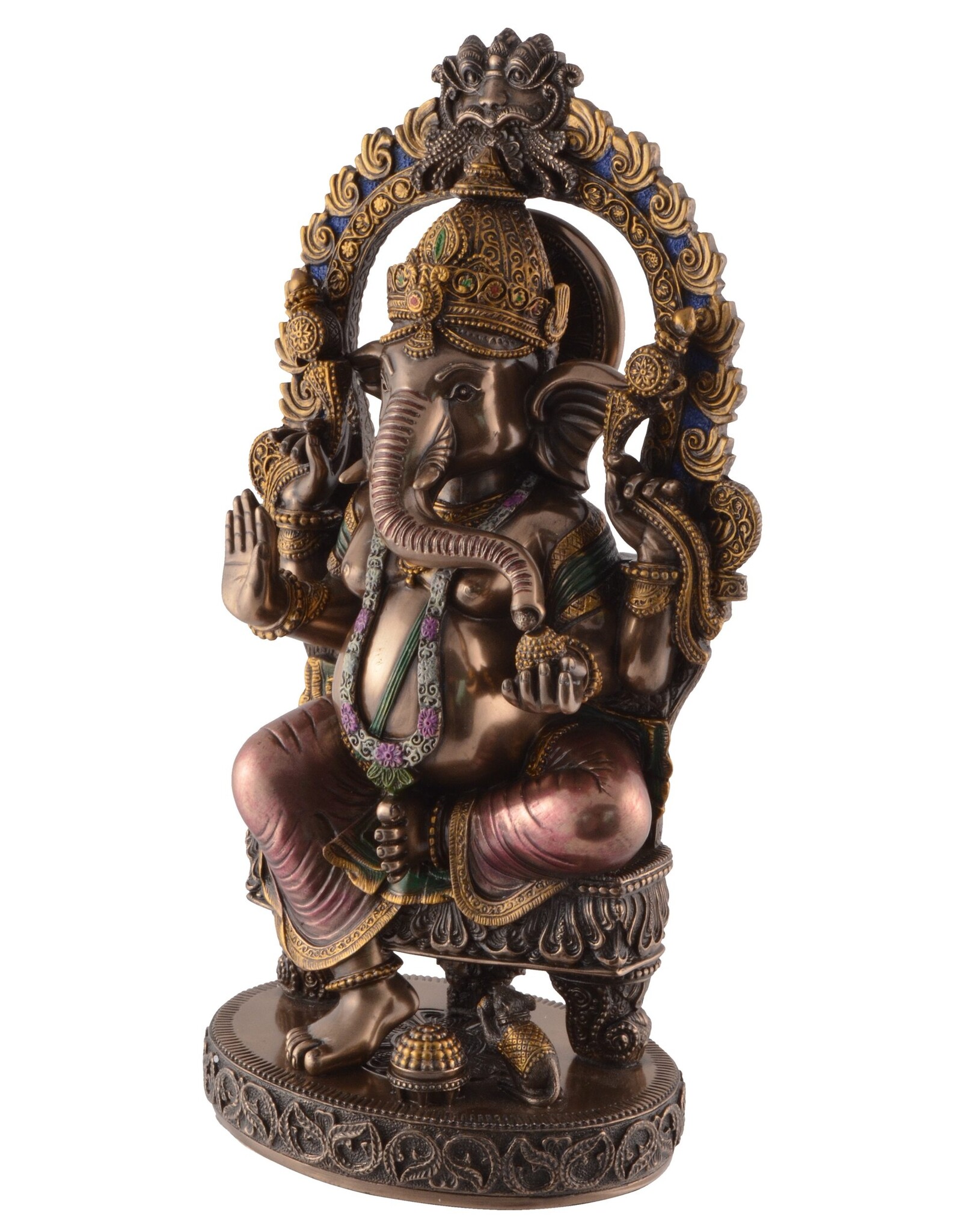 Veronese Design Giftware Beelden Collectables  - Ganesha Hindoeïstische God Zittend Veronese Design