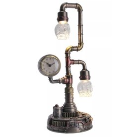 Veronese Design Steampunk Pipework Klok Ledlamp Veronese Design