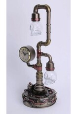 Veronese Design Giftware & Lifestyle - Steampunk Pipework Clock Led Bulp Veronese Design