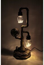 Veronese Design Giftware & Lifestyle - Steampunk Pipework Clock Led Bulp Veronese Design