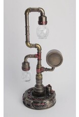 Veronese Design Giftware & Lifestyle - Steampunk Pipework Clock Led Bulp Veronese Design