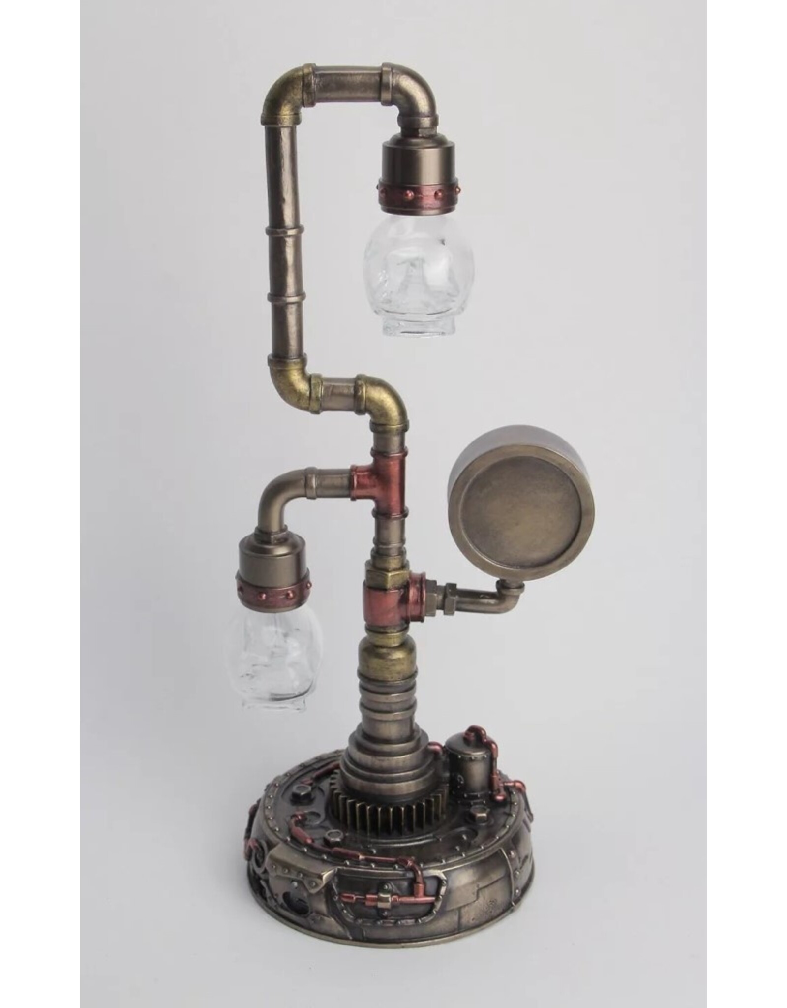 Veronese Design Giftware & Lifestyle - Steampunk Pipework Clock Led Bulp Veronese Design