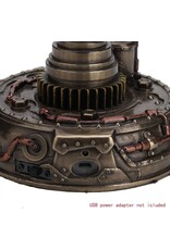 Veronese Design Giftware & Lifestyle - Steampunk Pipework Clock Led Bulp Veronese Design