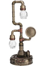 Veronese Design Giftware & Lifestyle - Steampunk Pipework Clock Led Bulp Veronese Design