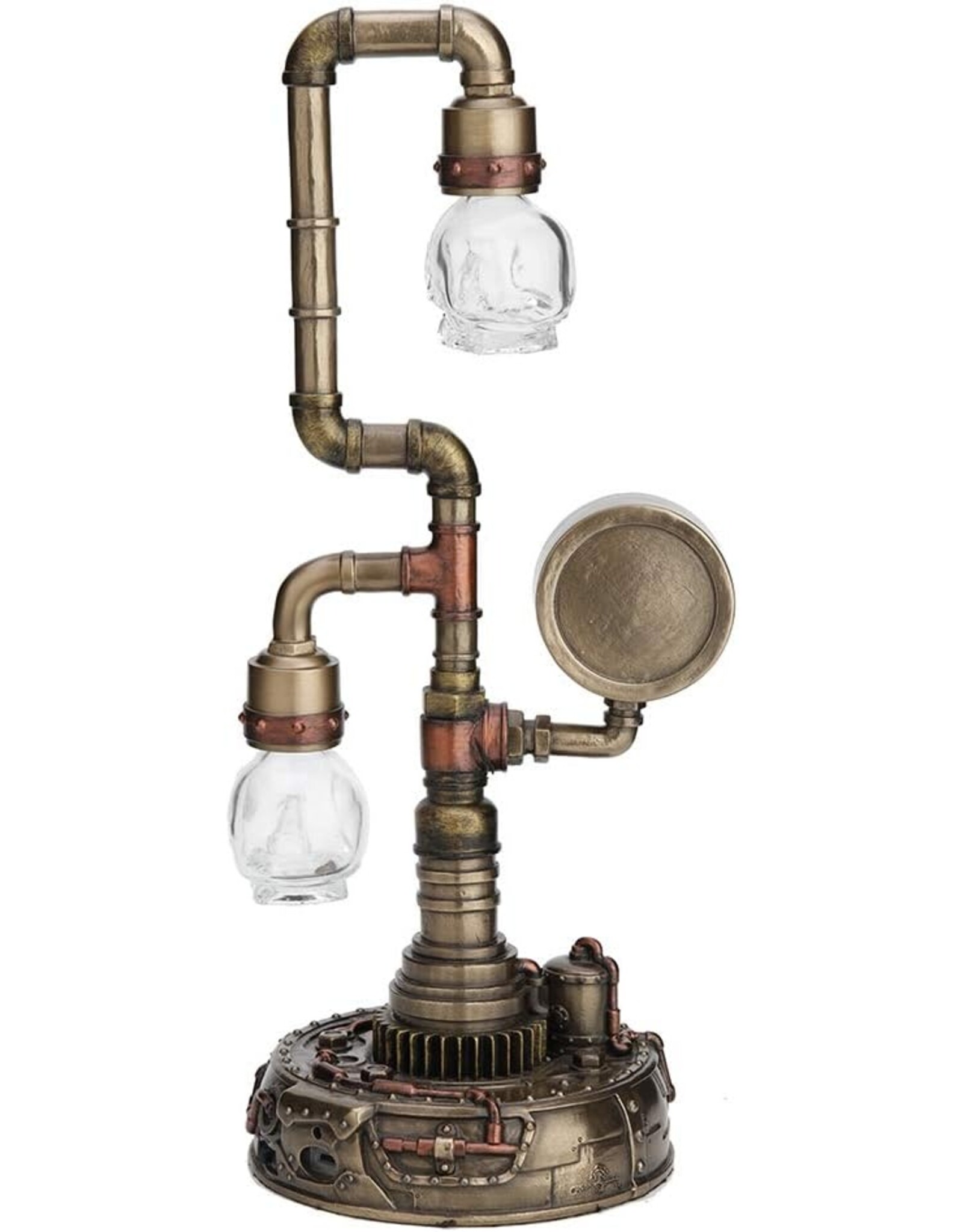 Veronese Design Giftware & Lifestyle - Steampunk Pipework Clock Led Bulp Veronese Design