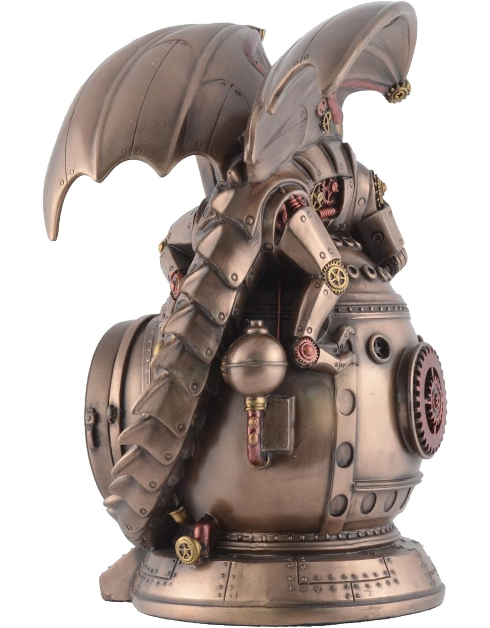 Veronese Design Giftware & Lifestyle - Steampunk Dragon on the Time Machine with Clock Veronese Design