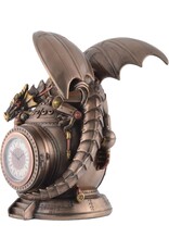 Veronese Design Giftware & Lifestyle - Steampunk Dragon on the Time Machine with Clock Veronese Design