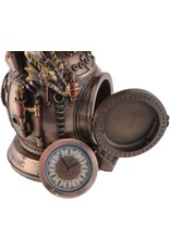 Veronese Design Giftware & Lifestyle - Steampunk Dragon on the Time Machine with Clock Veronese Design