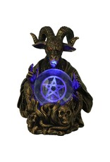 NemesisNow Giftware & Lifestyle - Orbuculum of the Baphomet Illuminating Figurine 16cm