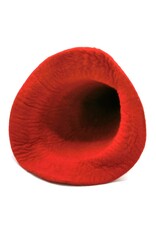 Trukado Miscellaneous - Felt pointed hat "Rainbow"- hand felted, 100% wool