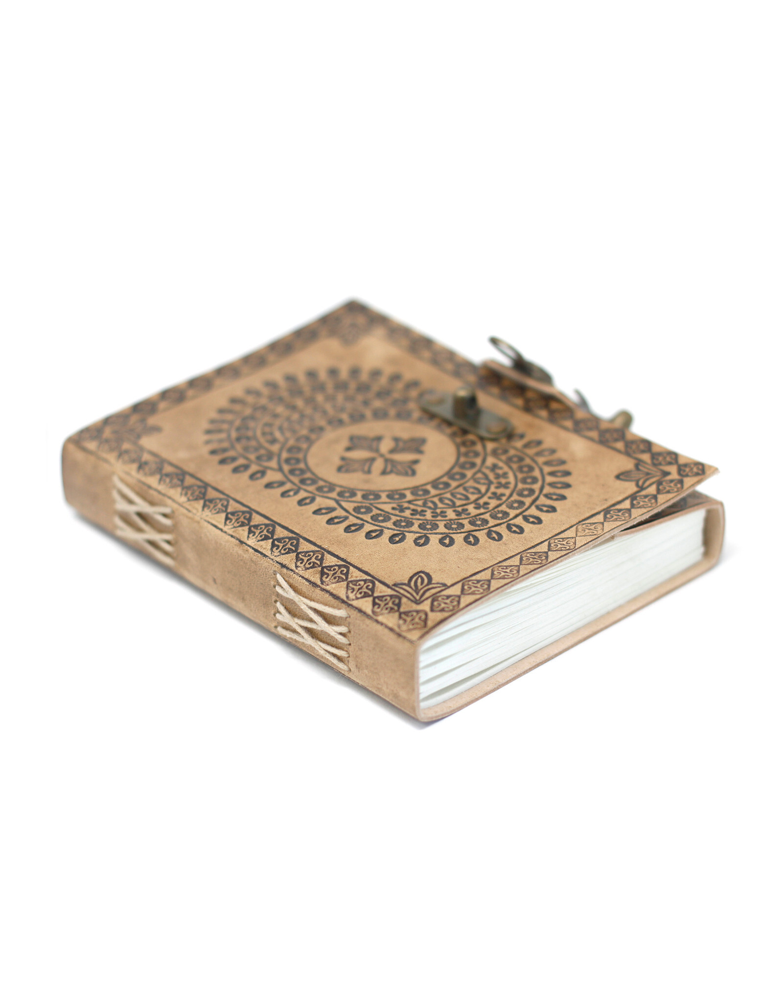 AWG Miscellaneous - Leather Notebook Mandala embossing 18cm x 13cm