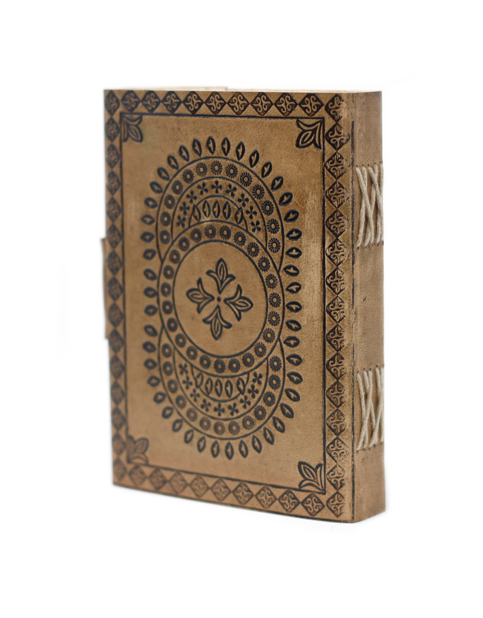 AWG Miscellaneous - Leather Notebook Mandala embossing 18cm x 13cm