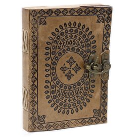 AWG Leather Notebook Mandala embossing 18x13cm