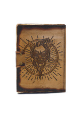 AWG Miscellaneous - Leather Notebook Pentagon & Skull 18x13cm