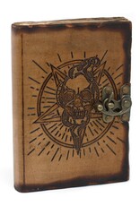 AWG Miscellaneous - Leather Notebook Pentagon & Skull 18x13cm