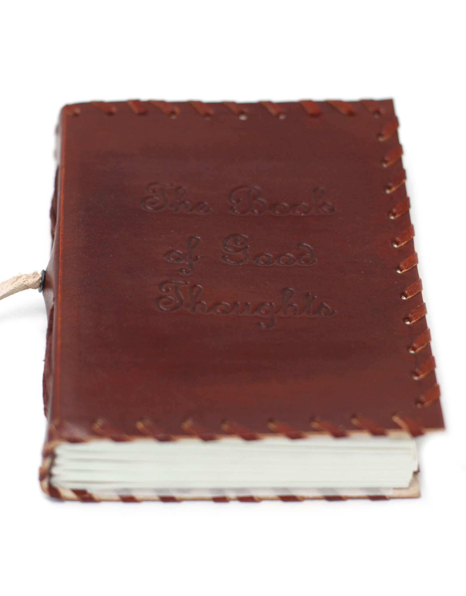 AWG Miscellaneous - Leather Notebook with wrap Book of Thoughts 15.5x12cm