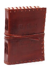 AWG Miscellaneous - Leren Wikkelnotitieboek Book of Thoughts 15,5x12cm