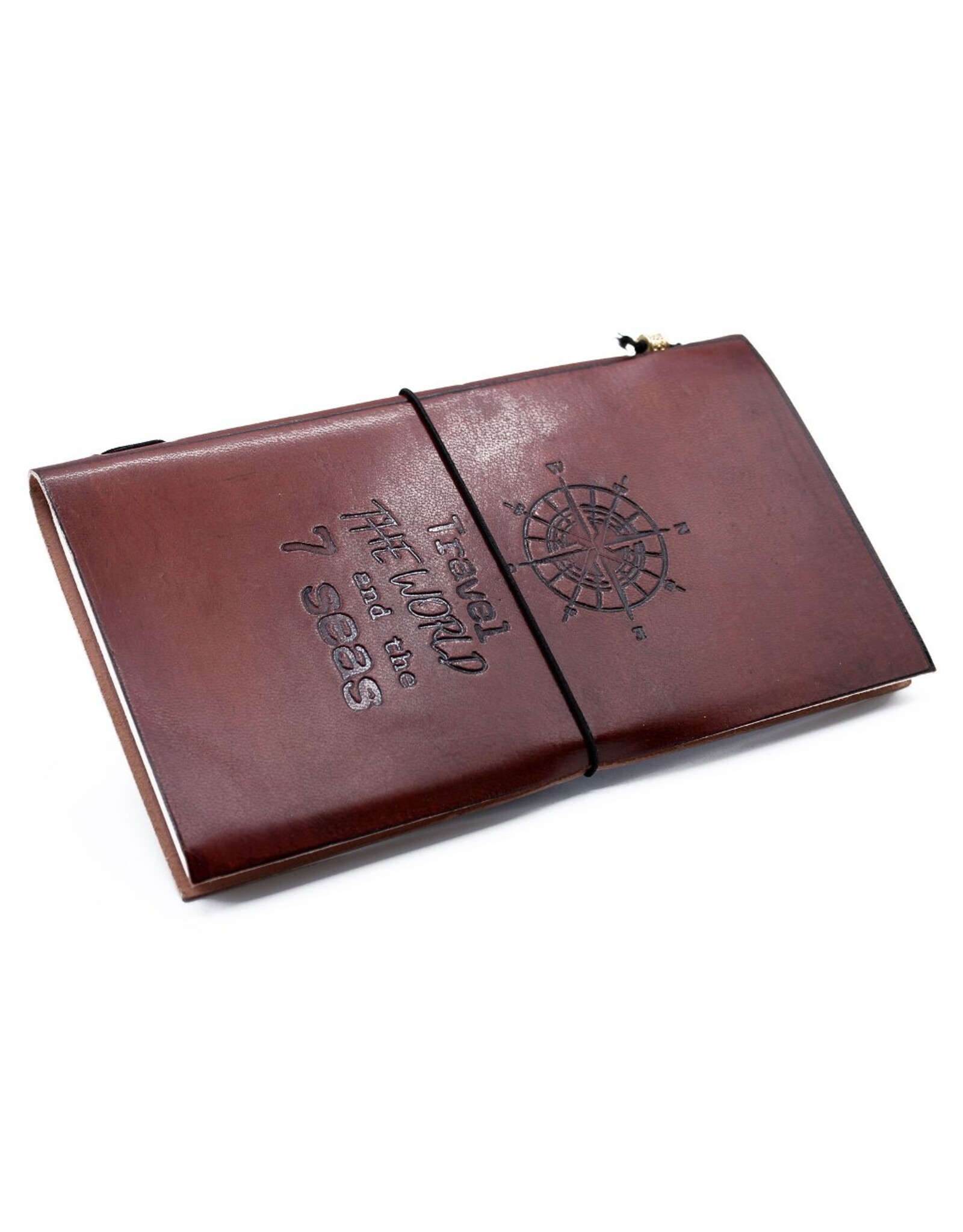 AWG Miscellaneous - Leather Journal 'Travel the World'  22x12cm opy