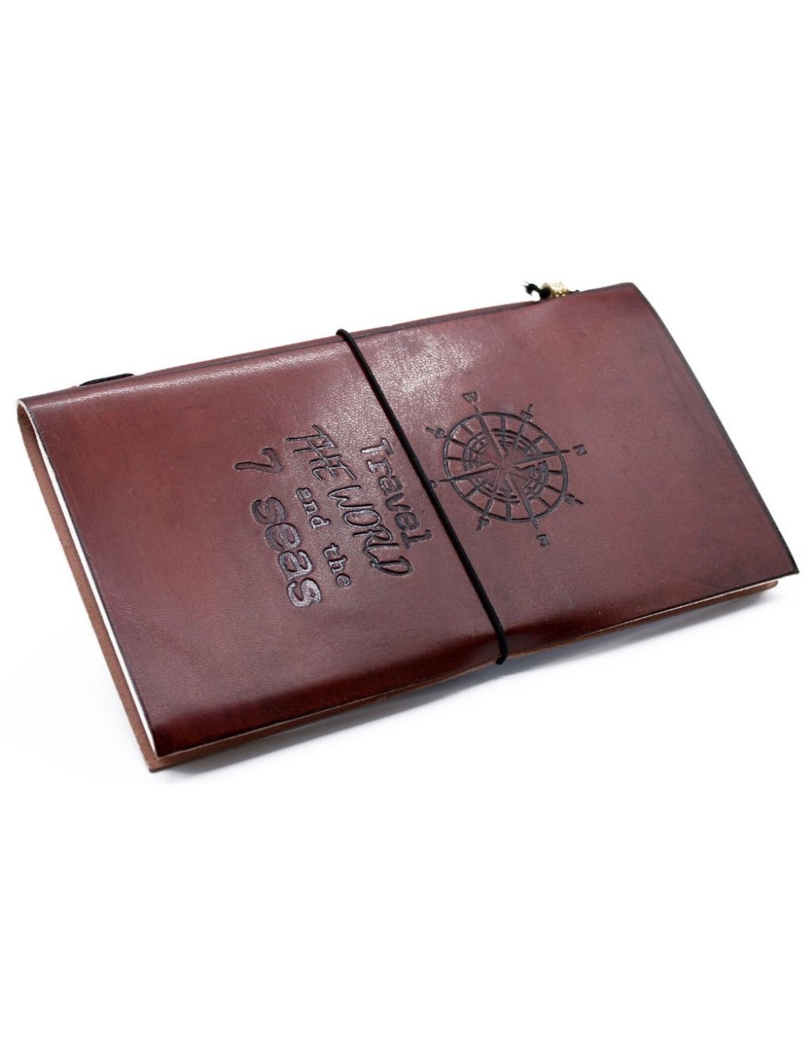 AWG Miscellaneous - Leather Journal 'Travel the World'  22x12cm opy