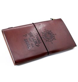 AWG Leather Journal 'Travel the World'  22x12cm