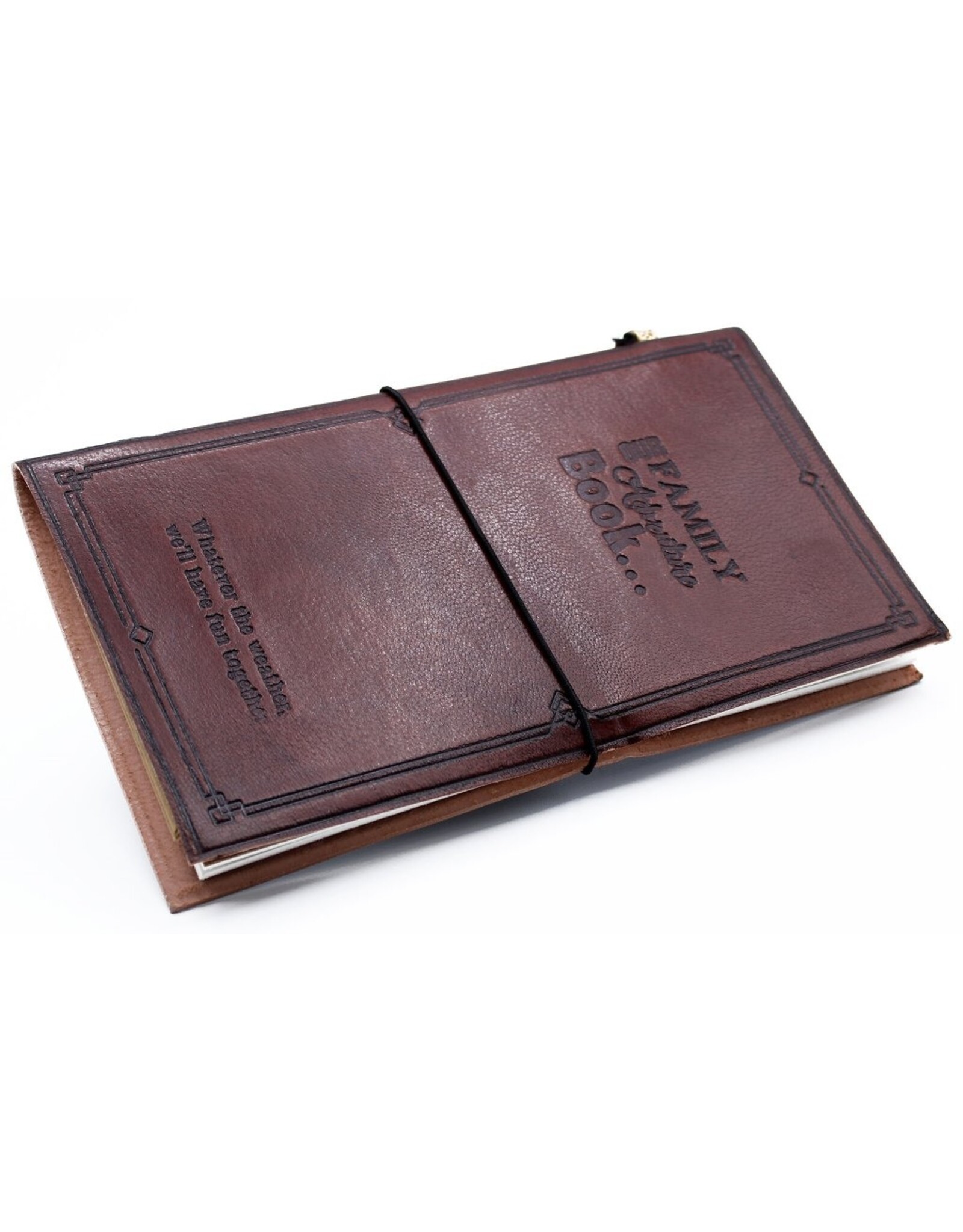 AWG Miscellaneous - Leather Journal 'Our Family Adventure Book'  22x12cm