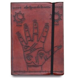 AWG Leren Notitieboek Palmistry 18x13cm