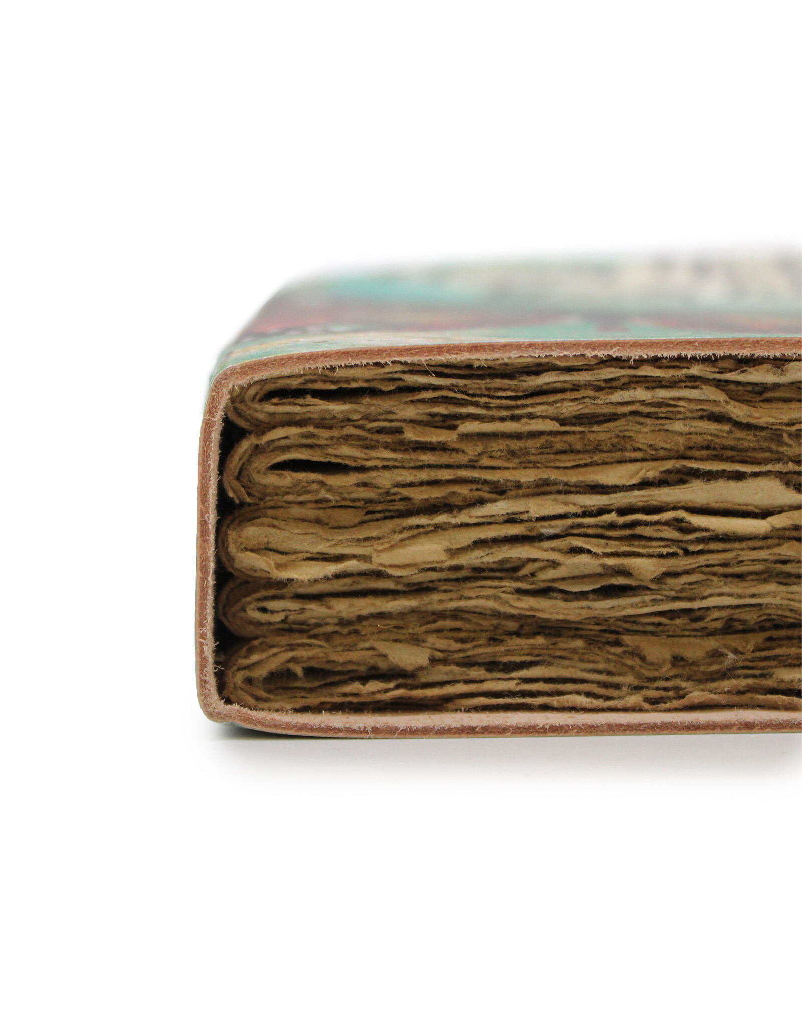 AWG Miscellaneous - Leather  Deckle-edge Notebook 'Bee Kind' 18x13cm