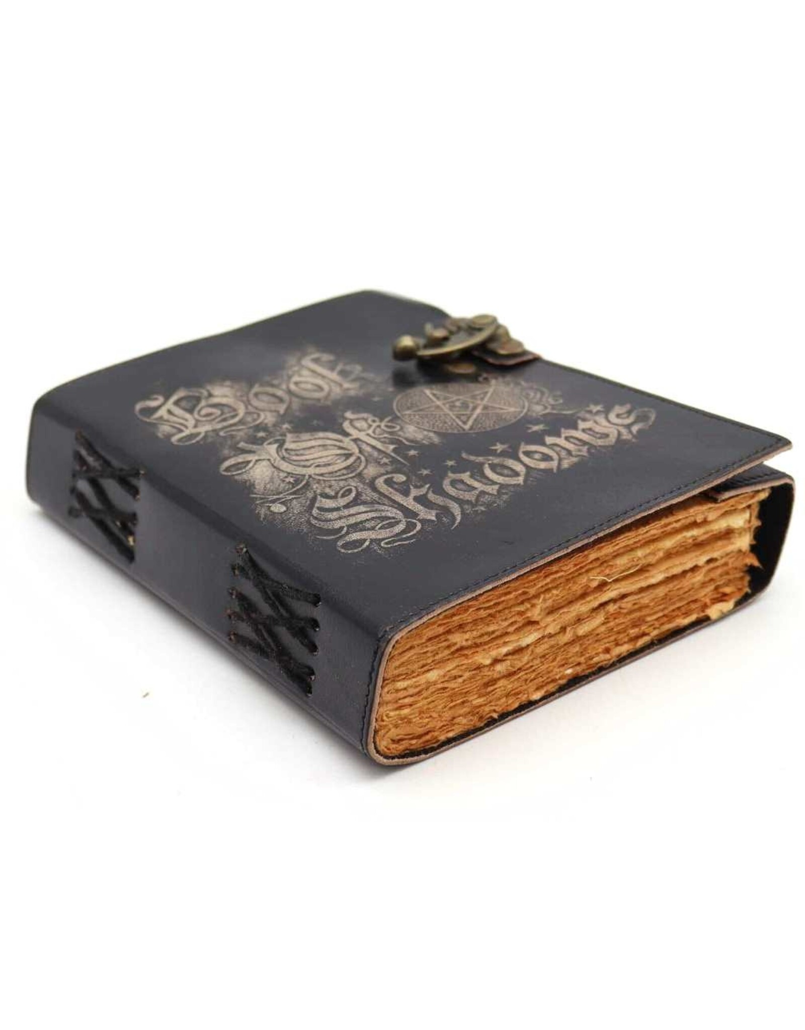 AWG Miscellaneous - Leather Deckle-edge Notebook 'Book of Shadows' 21x15cm