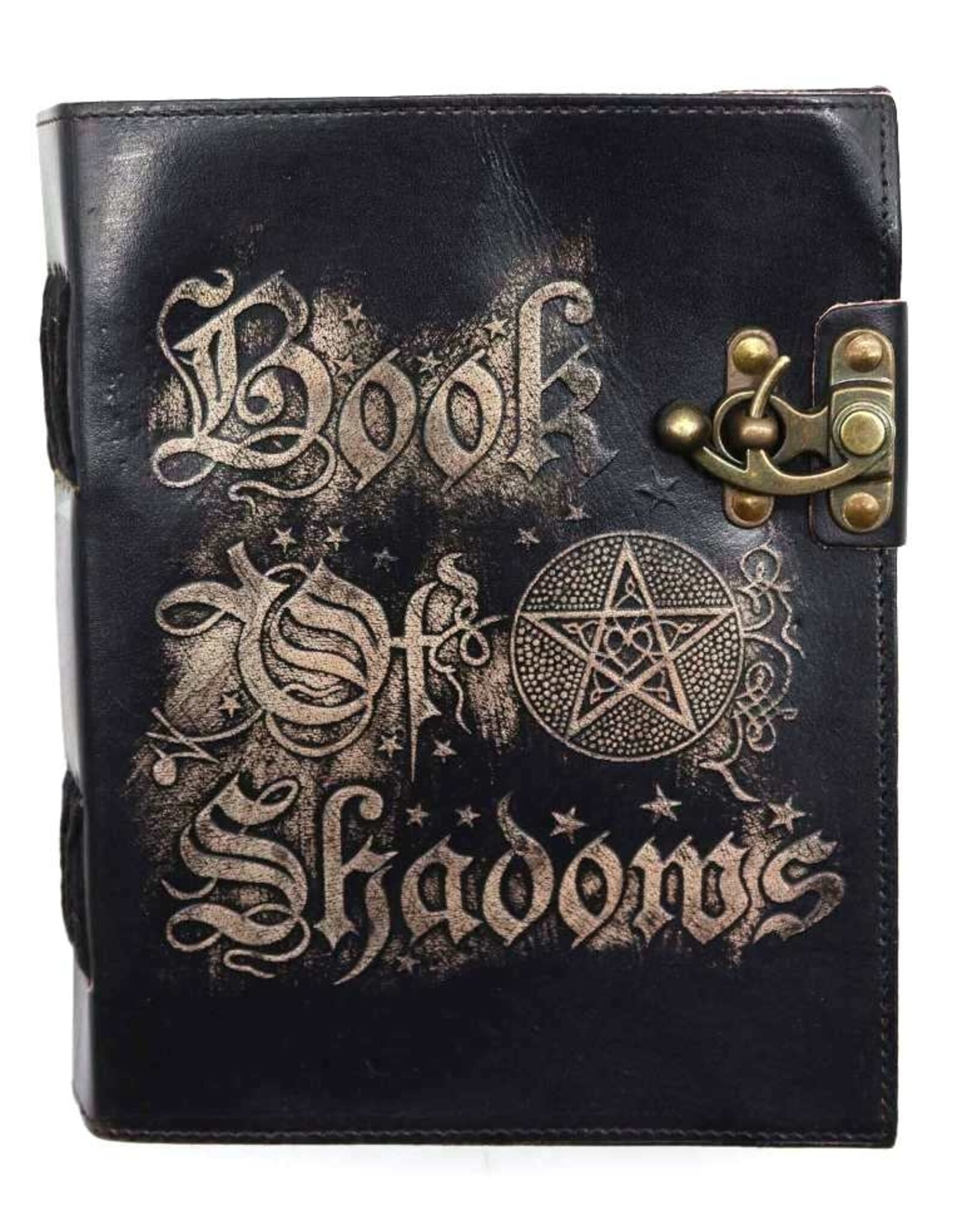 AWG Miscellaneous - Leather Deckle-edge Notebook 'Book of Shadows' 21x15cm
