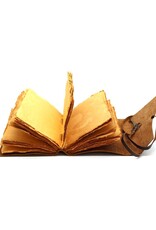 AWG Miscellaneous - Leren Deckle-edge Notitieboek met Sleutel 18x13cm