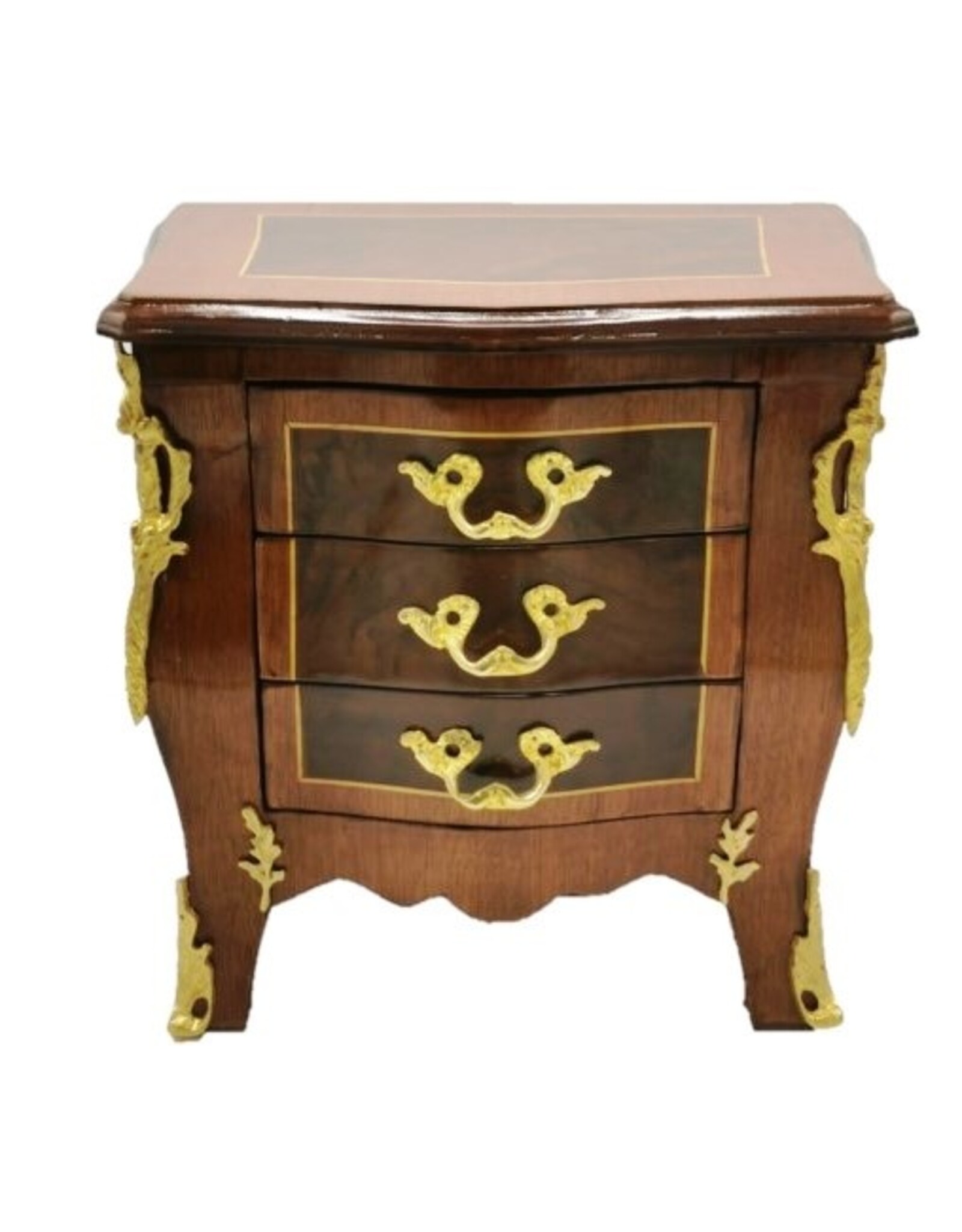 Trukado Miscellaneous - Baroque mini dresser - Jewellery cabinet  Chocolate brown