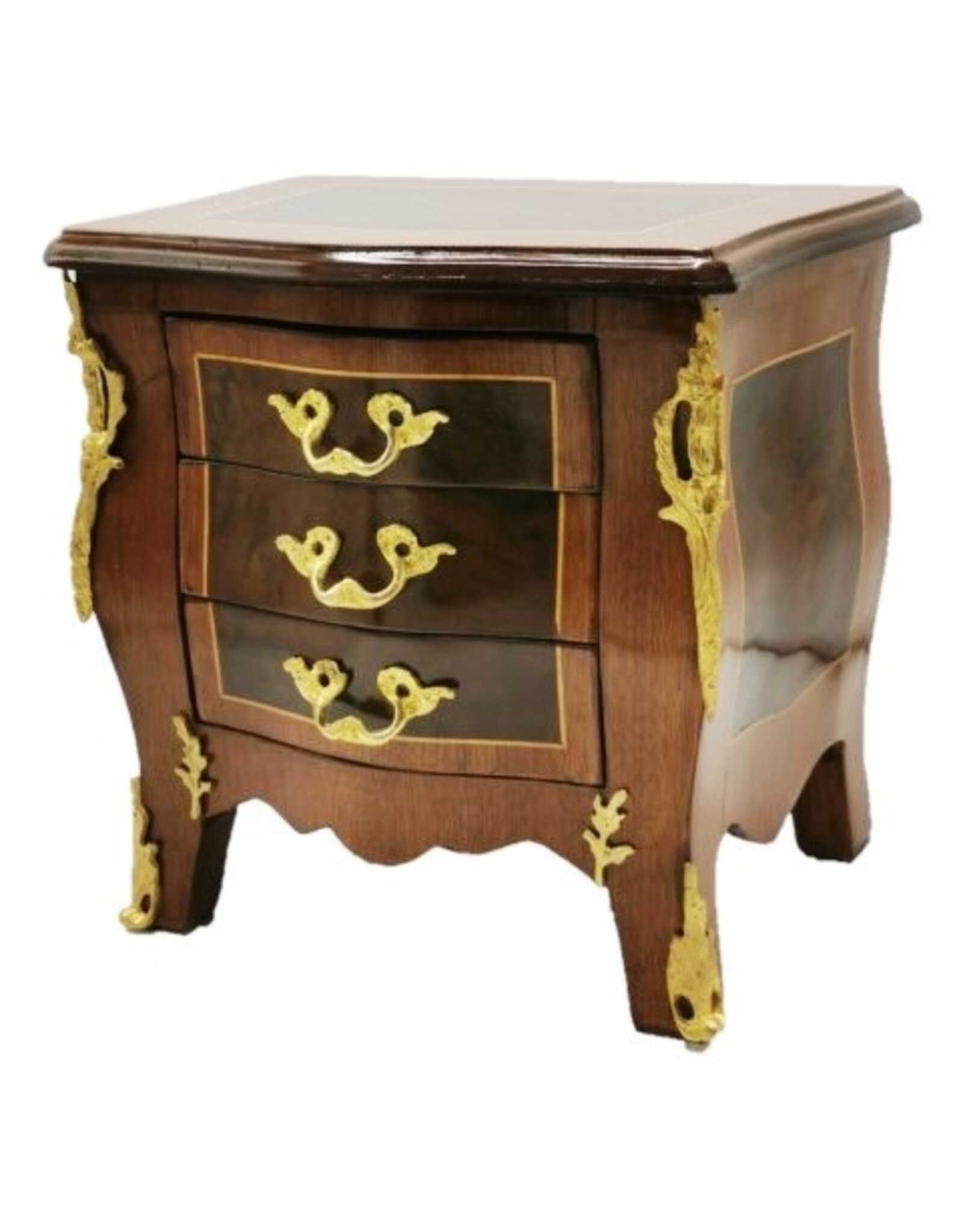 Trukado Miscellaneous - Baroque mini dresser - Jewellery cabinet  Chocolate brown