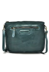 Hillburry Small leather bags, clutches and more - Hillburry Shoulder bag-clutch Washed Leather petroleum