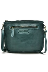 Hillburry Small leather bags, clutches and more - Hillburry Shoulder bag-clutch Washed Leather petroleum