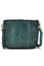 Hillburry Small leather bags, clutches and more - Hillburry Shoulder bag-clutch Washed Leather petroleum