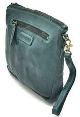 Hillburry Leren Festivaltasjes, heuptassen en riemtassen - Hillburry Schoudertas-clutch Gewassen Leer petroleum