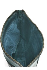 Hillburry Leren Festivaltasjes, heuptassen en riemtassen - Hillburry Schoudertas-clutch Gewassen Leer petroleum